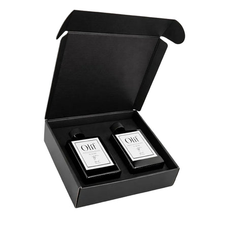 Degustations-Set: 2 x 250 ml Extra Vergine Olivenöl im Geschenkset -  OLIF